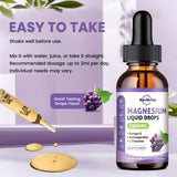 ReviNutra Magnesium Drops 1300mg grape flavour on a kitchen counter