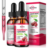 ReviNutra Magnesium Liquid Drops front view with cherry flavour