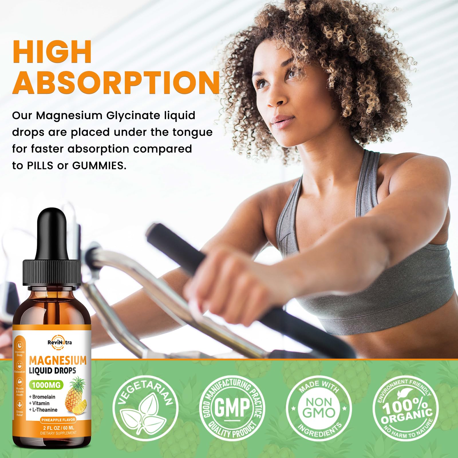 ReviNutra Magnesium Liquid Supplement 2 Pack lifestyle scene