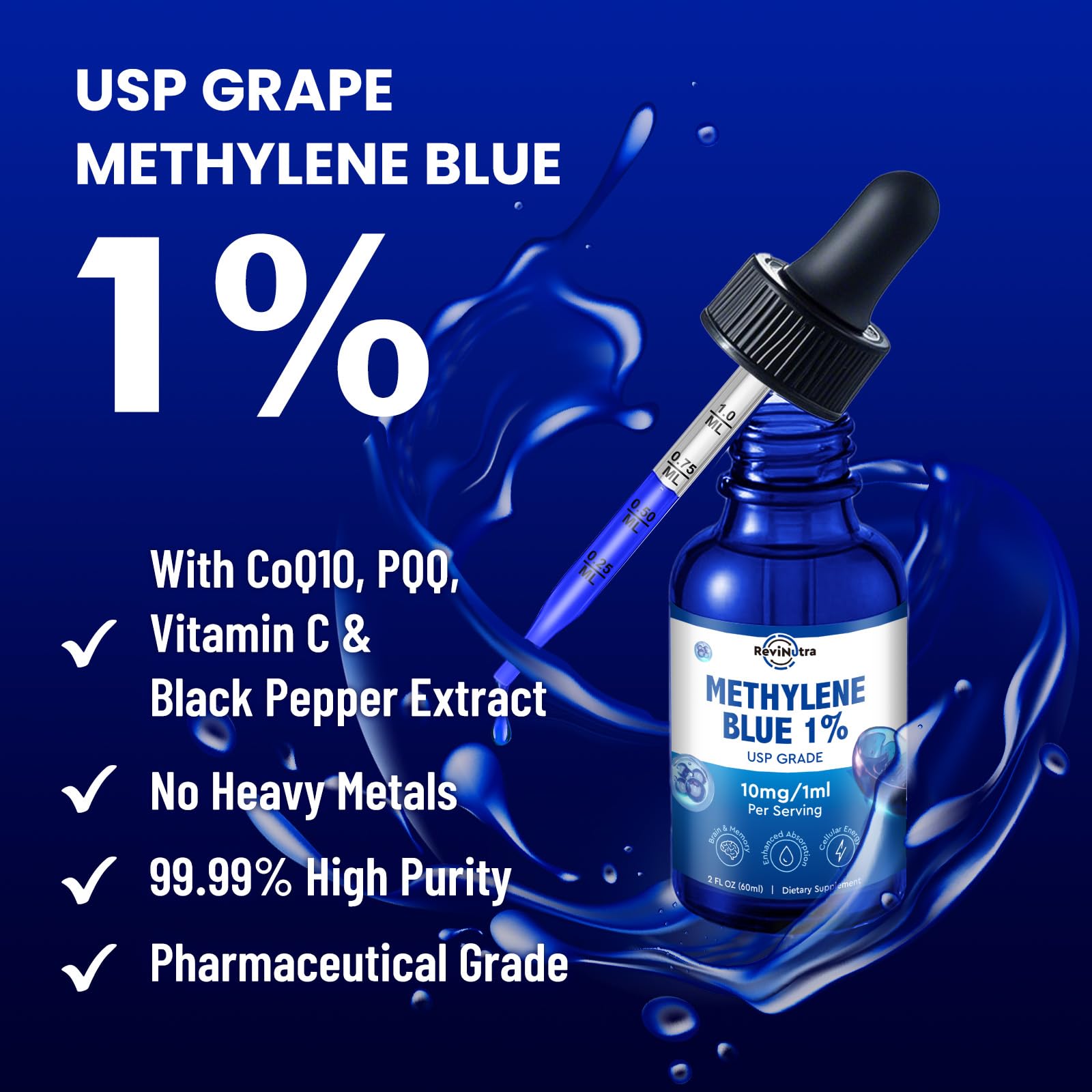ReviNutra Methylene Blue Drops ingredients list