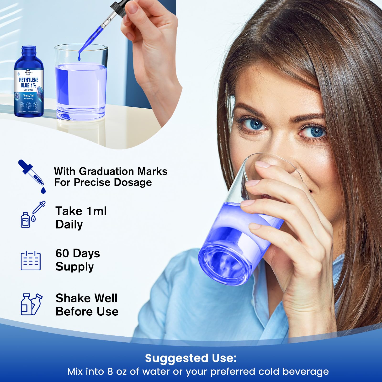 ReviNutra Methylene Blue Drops lifestyle setting