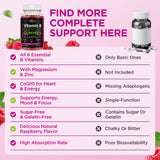 ReviNutra Vitamin B-Complex Gummies with raspberry flavour