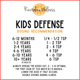 Revitalize Wellness Kid's Defense Powder in a kitchen setting