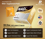 RevitaPlus NAD+ Daily Pack side view showing packaging details