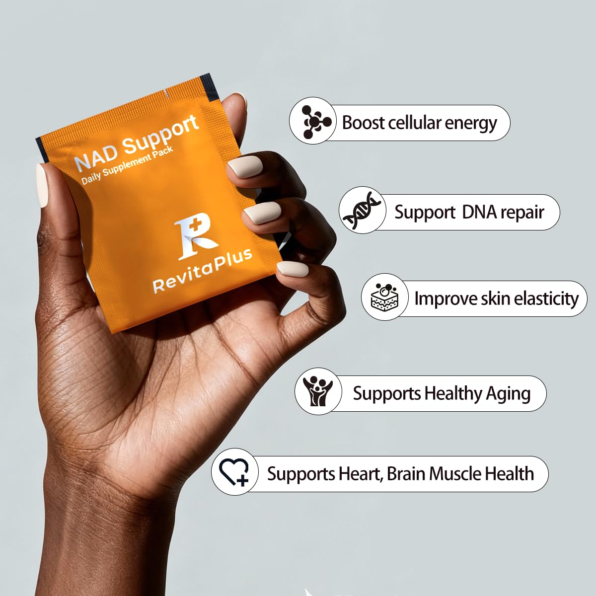RevitaPlus NAD+ Daily Pack with green tea and grape seed extract