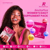 RevitaPlus Women's Multivitamin Supplement Pack 30 side view