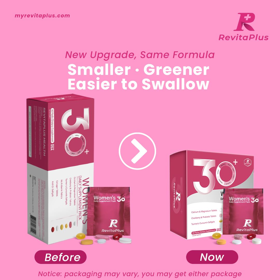 RevitaPlus Women's Multivitamin Supplement Pack 30 with measuring spoon