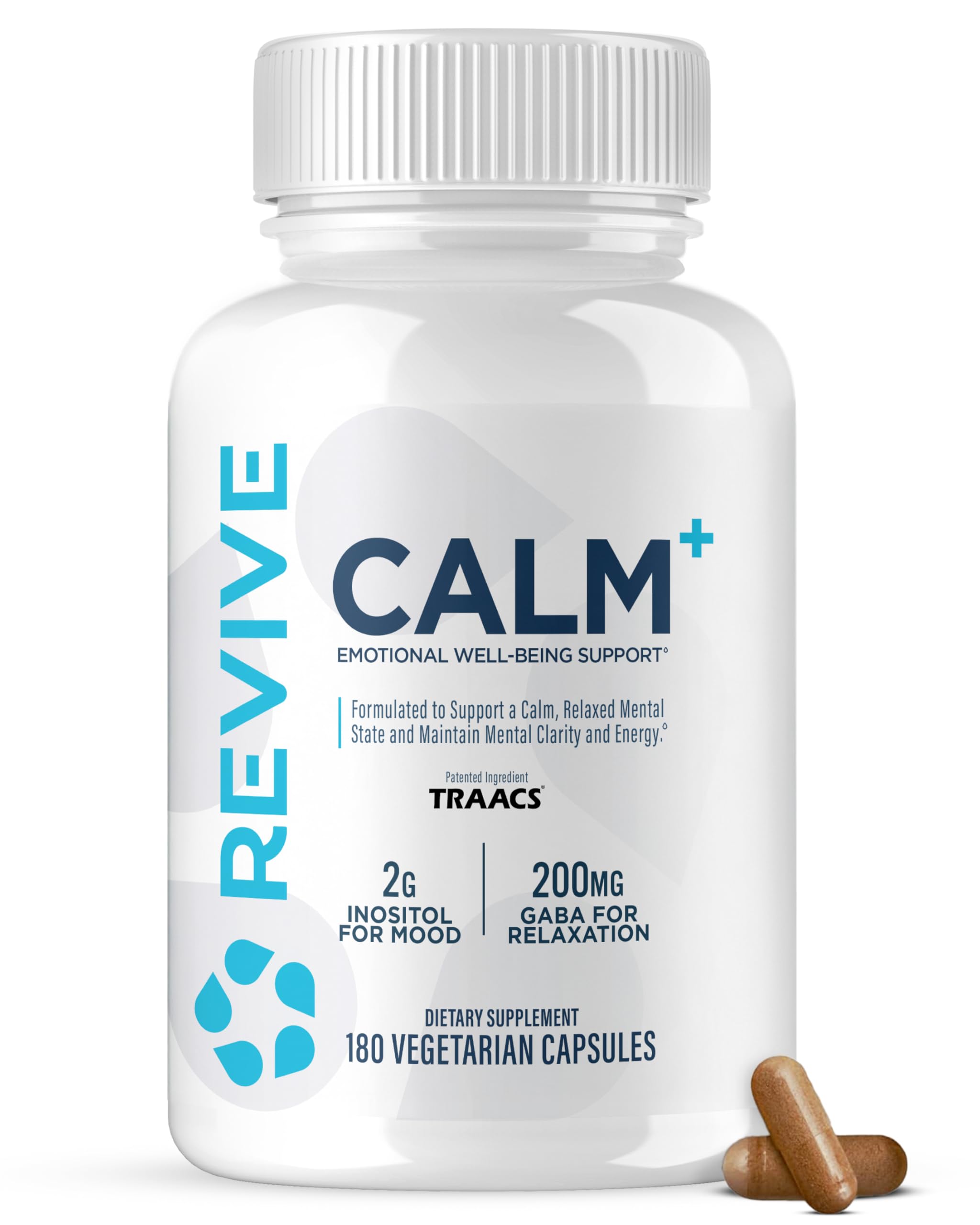 Revive Calm+ Blended Vitamin & Mineral Supplement 30 Capsules front view