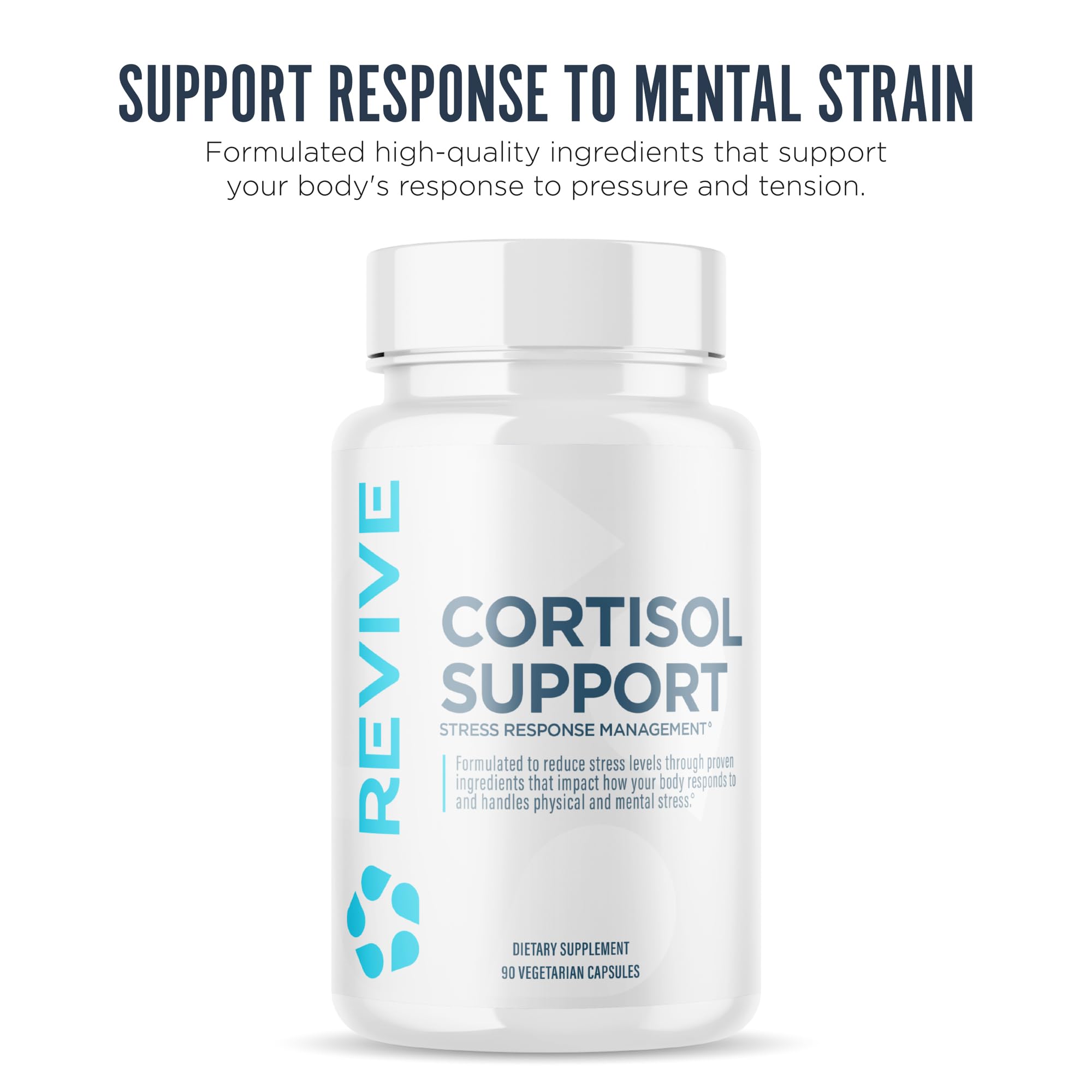Revive Cortisol Support bottle side view