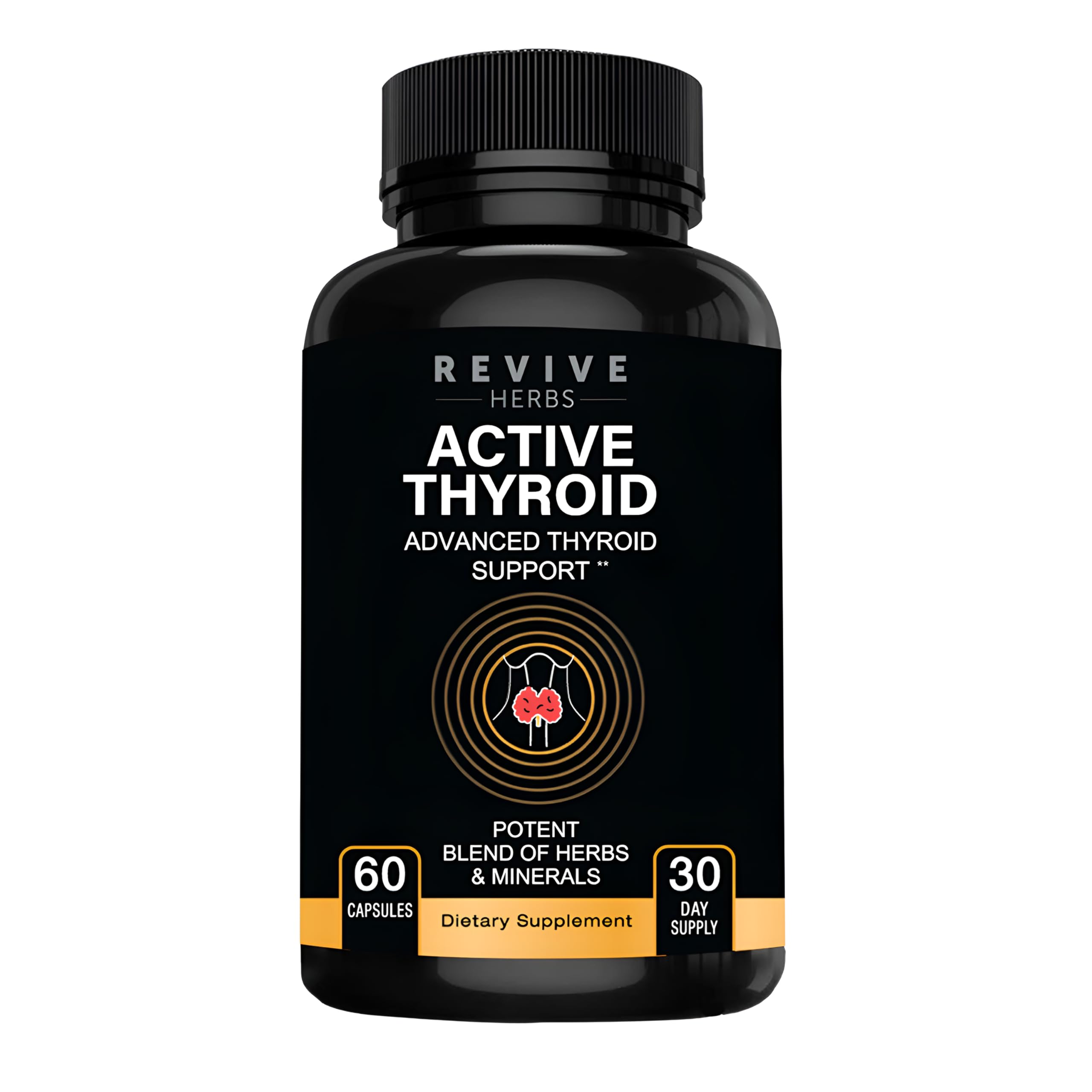 Revive Herbs Thyroid Support Capsules front view