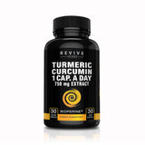 Revive Herbs Turmeric Curcumin 750mg capsules front view