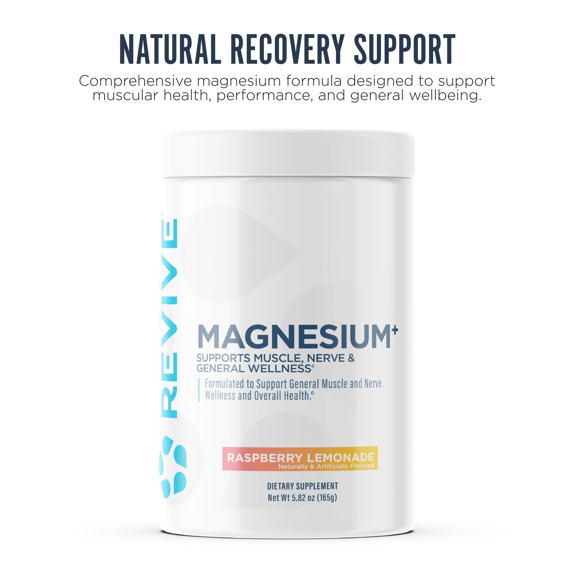 Revive Magnesium Plus Supplement 5.08oz back view