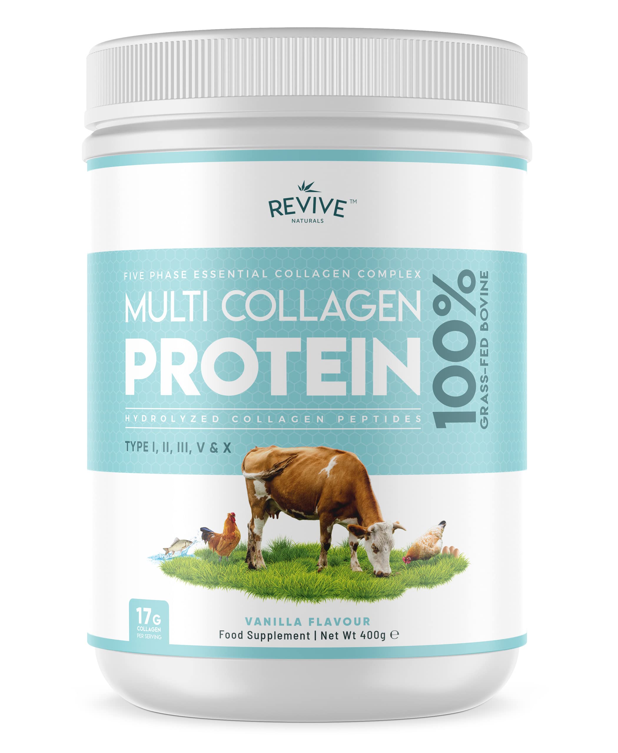 Revive Naturals Collagen Supplement 454g front view