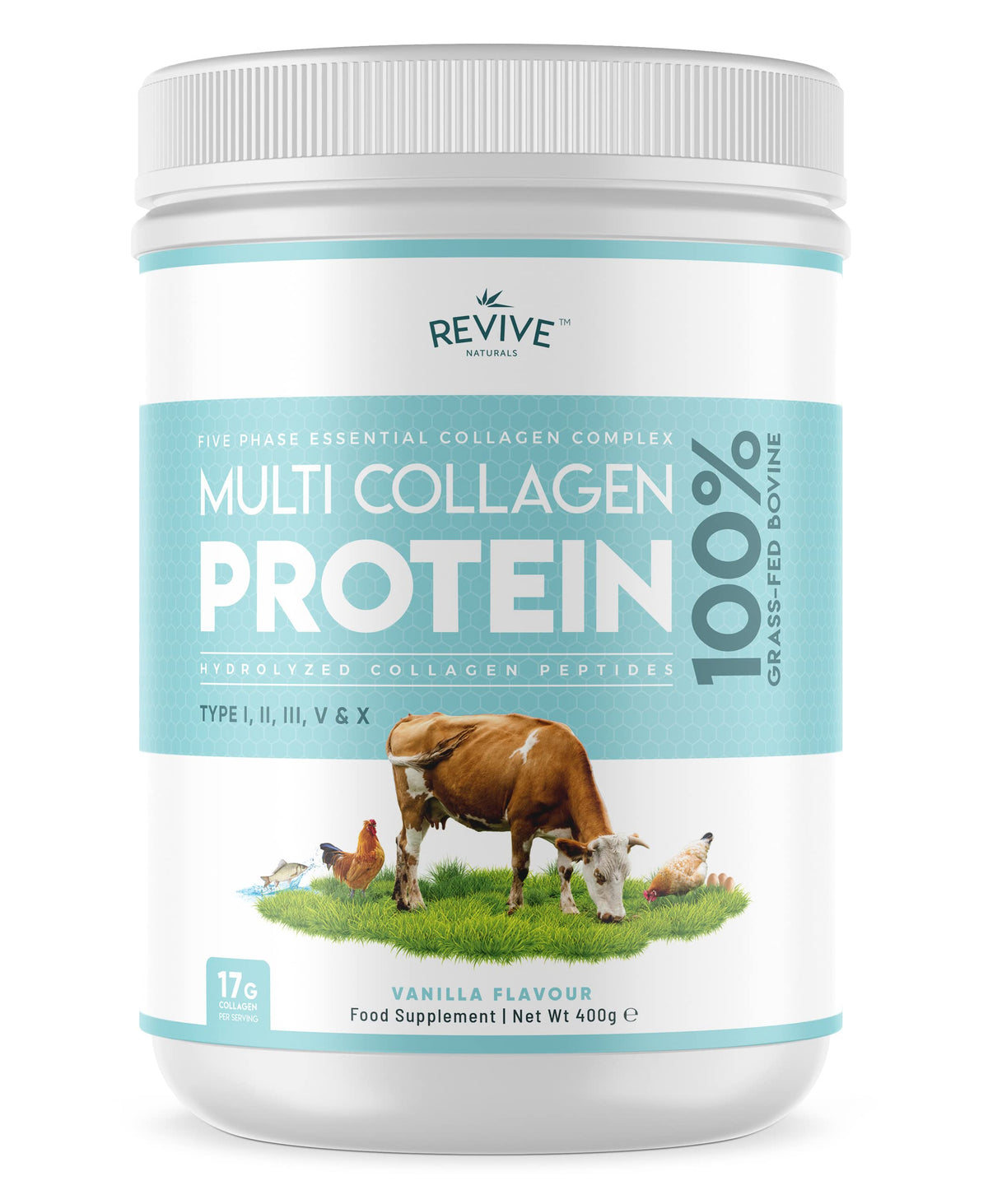 Revive Naturals Collagen Supplement 454g front view