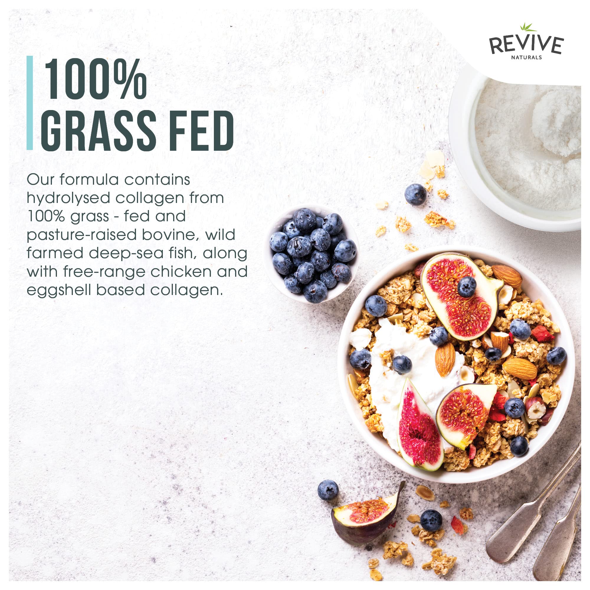 Revive Naturals Collagen Supplement 454g lifestyle scene