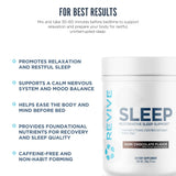 Revive Sleep Supplement Dark Chocolate nutritional information