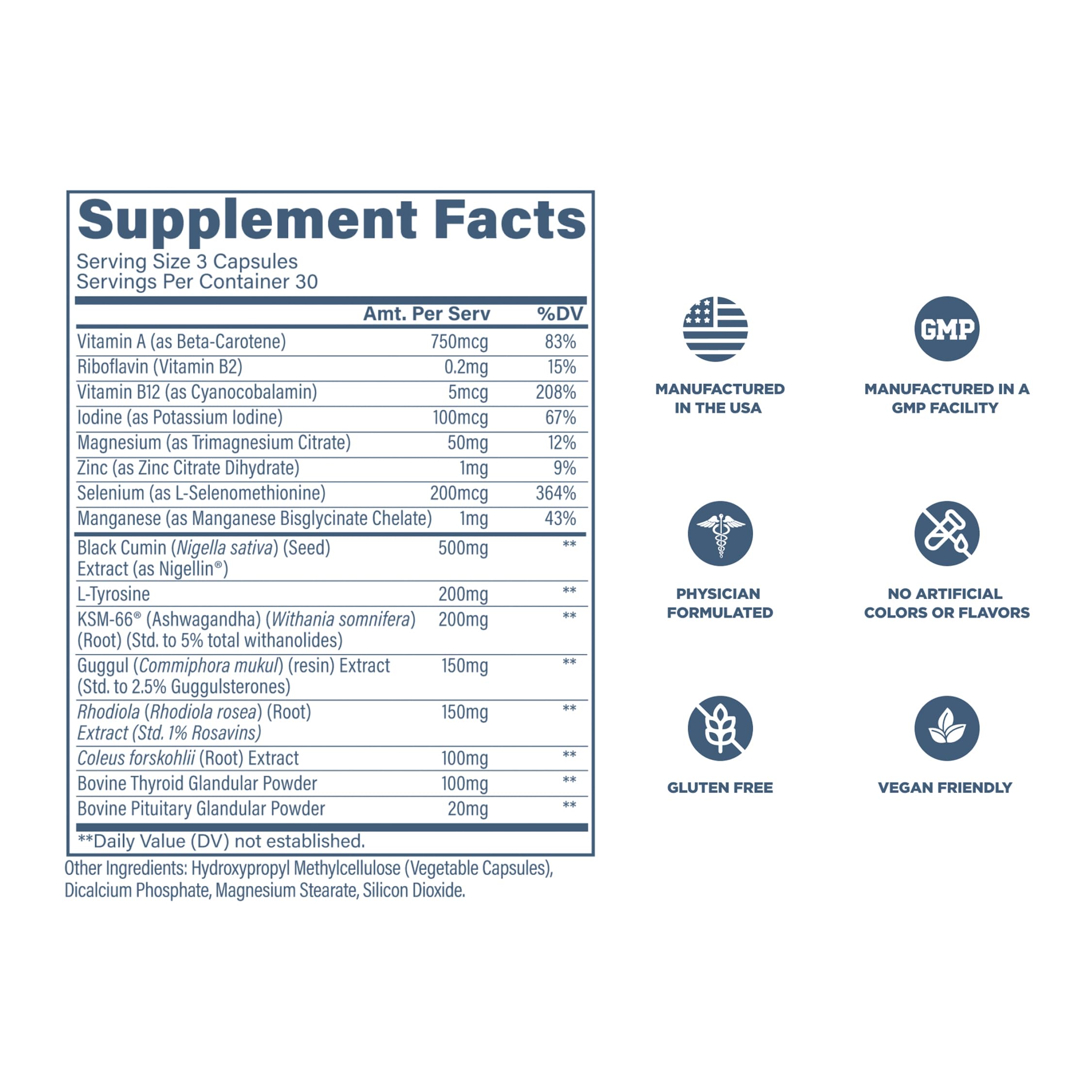 Revive Thyroid Support Supplement ingredients list