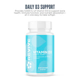Revive Vitamin D3 5000IU softgels bottle side view