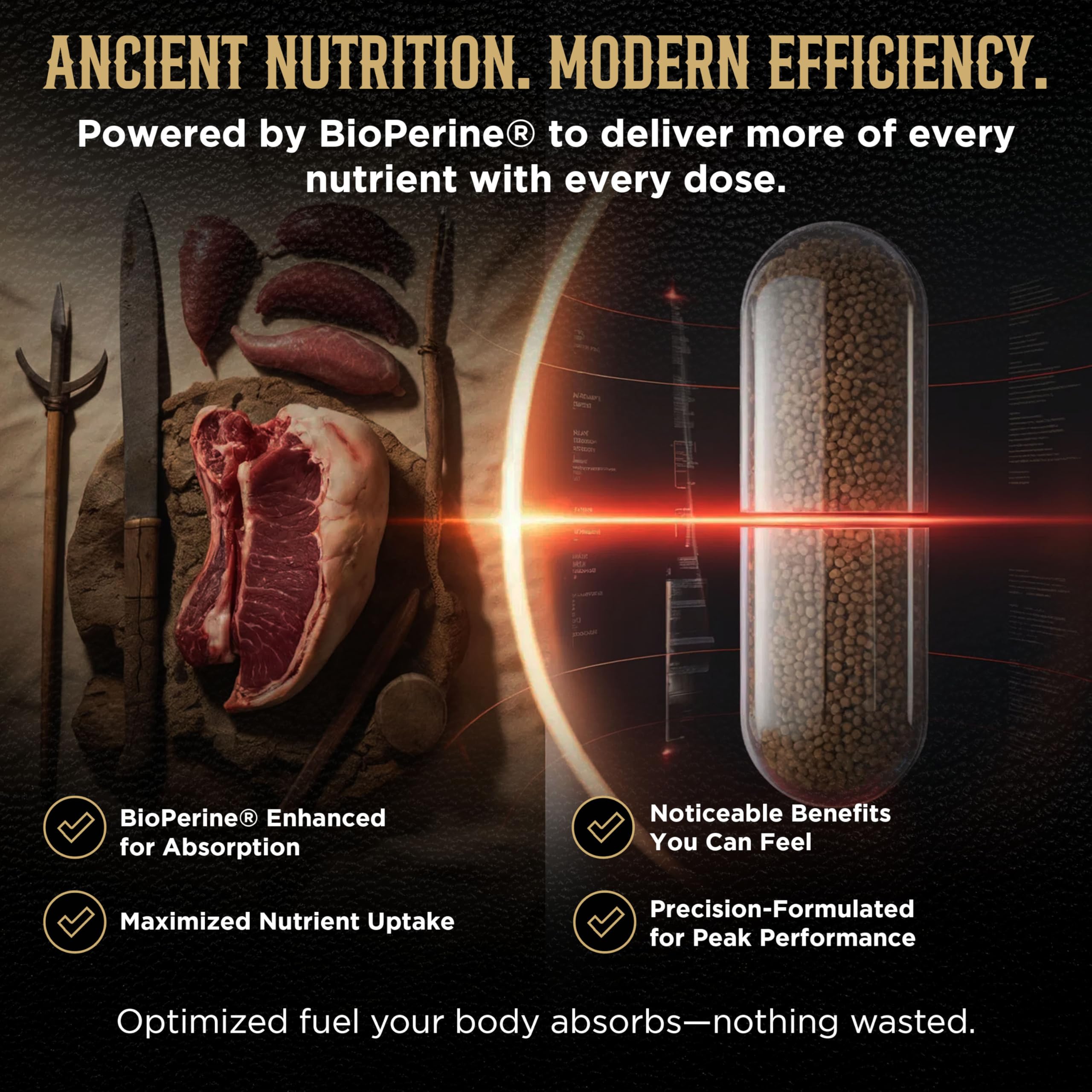 Revolution Science Beef Organ Supplement 3000mg ingredients list