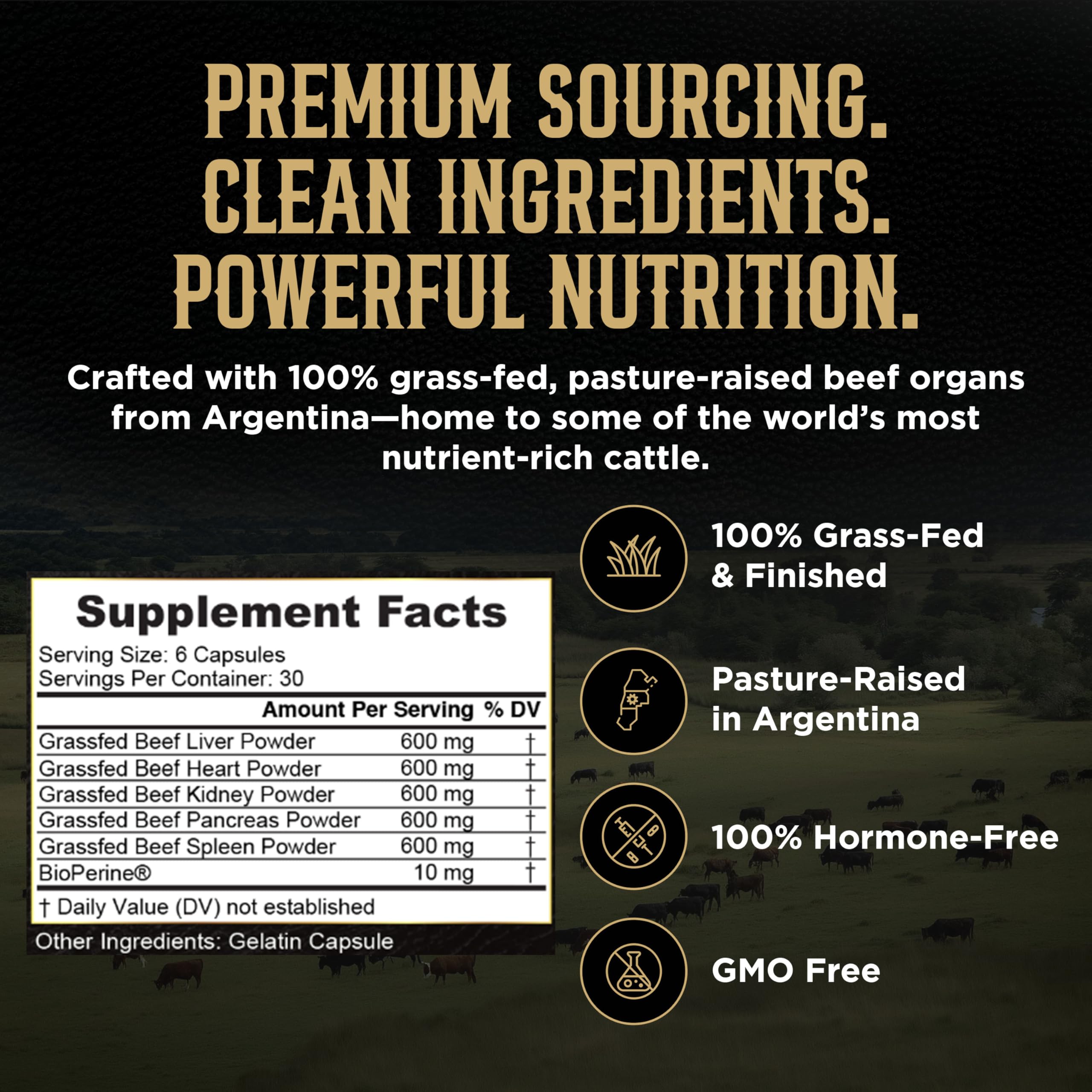 Revolution Science Beef Organ Supplement 3000mg packaging