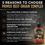 Revolution Science Beef Organ Supplement 3000mg side view