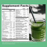 Rewind Super Greens Powder scoop showing green powder