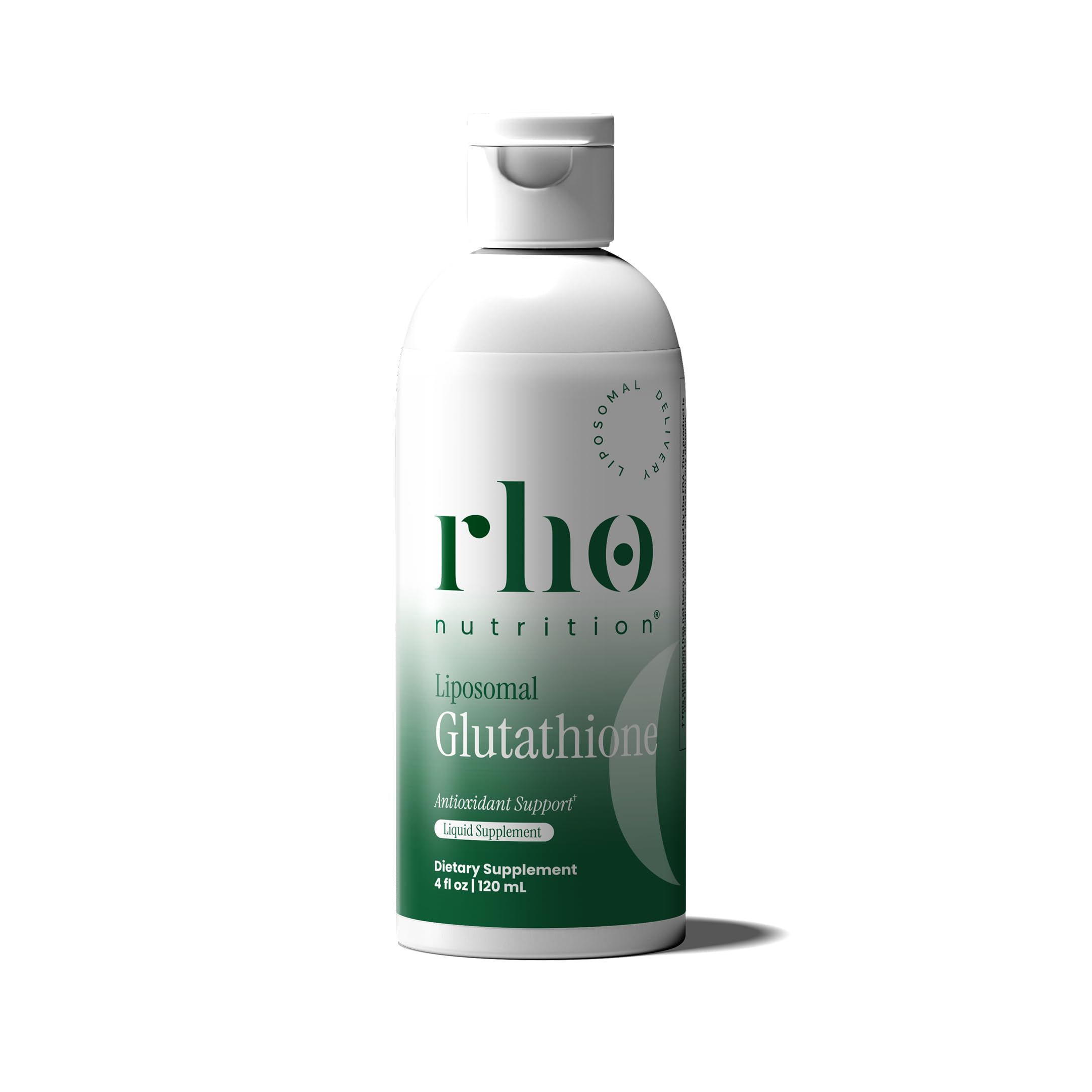 Rho Nutrition Liposomal Glutathione liquid supplement bottle front view