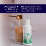 Rho Nutrition Liposomal Glutathione liquid supplement label close-up