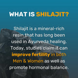 Rhoziva Shilajit Capsules 250mg bottle with label