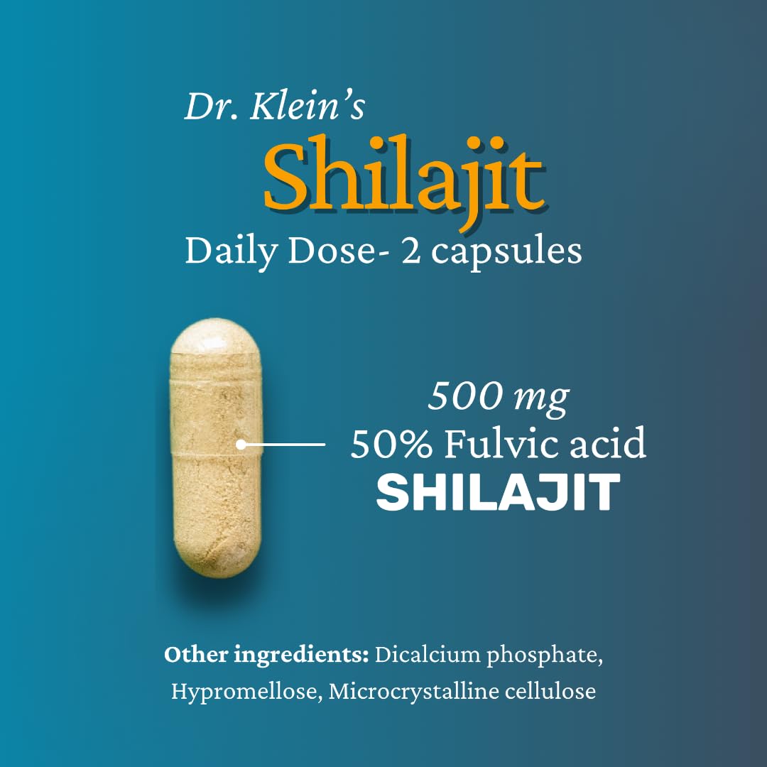 Rhoziva Shilajit Capsules 250mg opened bottle