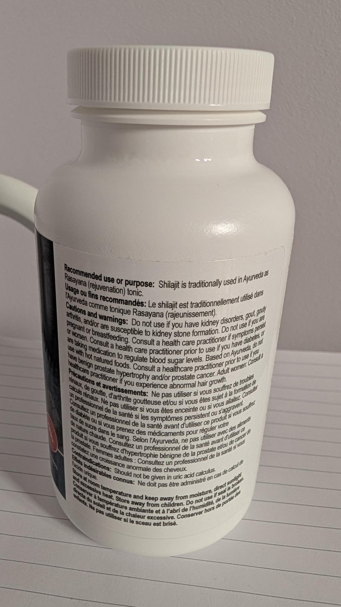 Rhoziva Shilajit Capsules packaging and contents