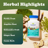 RidgeCrest Herbals AirwayClear Herbal Supplement capsule close-up