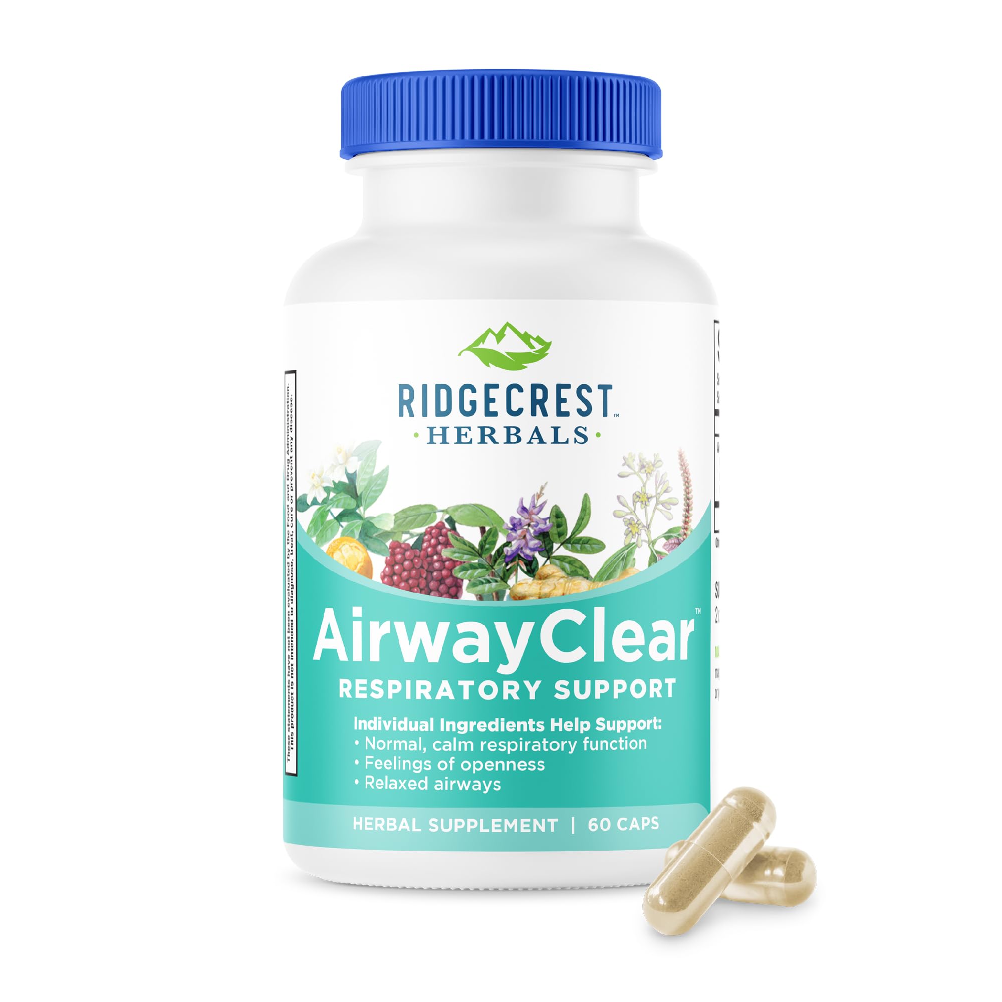 RidgeCrest Herbals AirwayClear Herbal Supplement front view