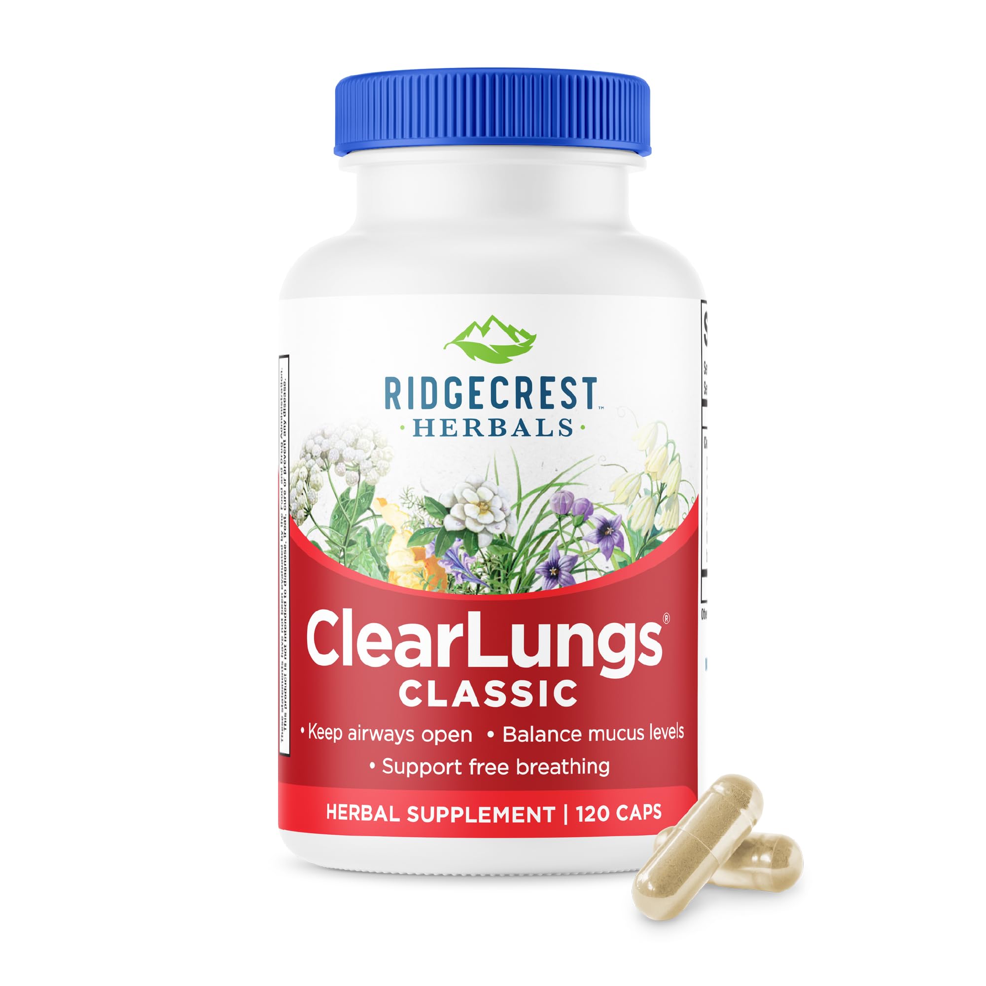 RidgeCrest Herbals ClearLungs Classic 100g front view
