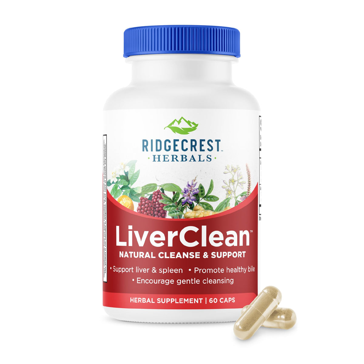 RidgeCrest Herbals LiverClean 10g supplement front view