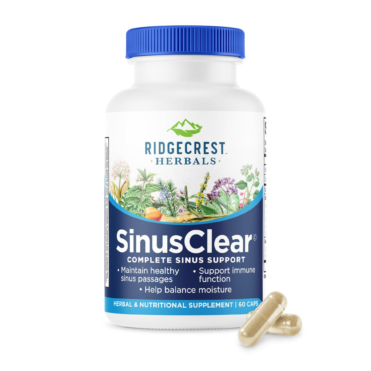RidgeCrest Herbals SinusClear natural supplement front view