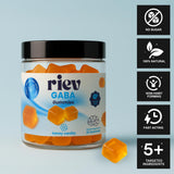riev GABA Gummies packaging with nutritional information