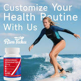 RimTuku Astaxanthin 35MG supplement on a wooden table