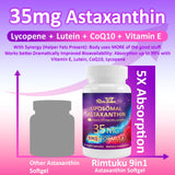 RimTuku Astaxanthin Supplement 35mg capsule ingredients list