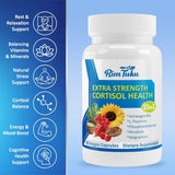 RimTuku Cortisol Supplements capsule bottle side view