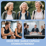 RimTuku Garlic Supplement 9000mg capsules on a wooden table