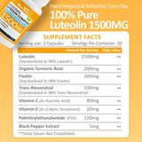 RimTuku Liposomal Luteolin Supplement 1500MG side view showing capsule