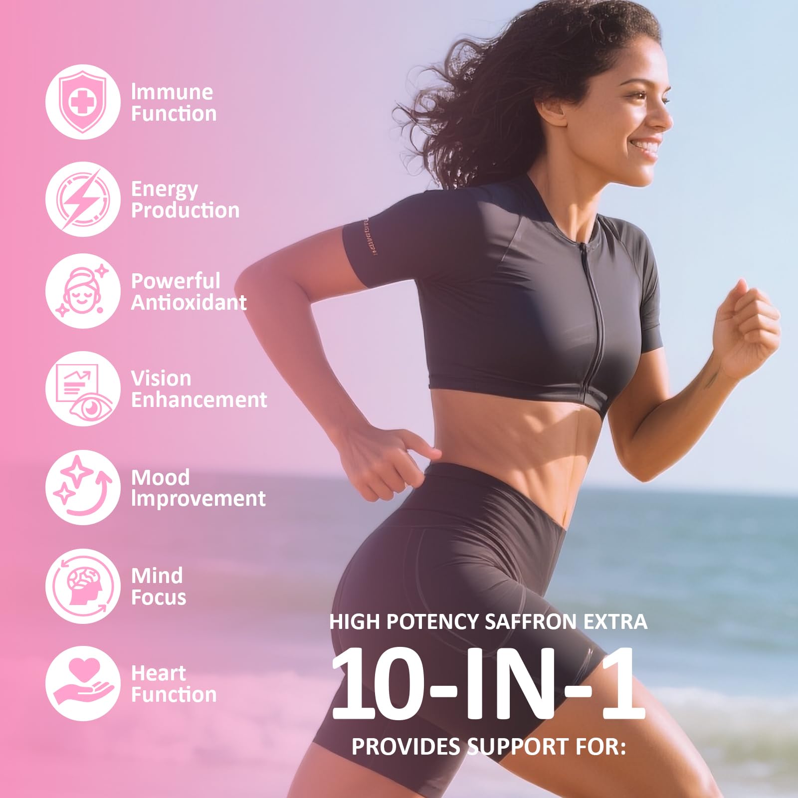RimTuku Organic Saffron Supplements 10in1 side view with label