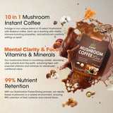 RIOWEGO Mushroom Coffee Powder close-up of ingredients