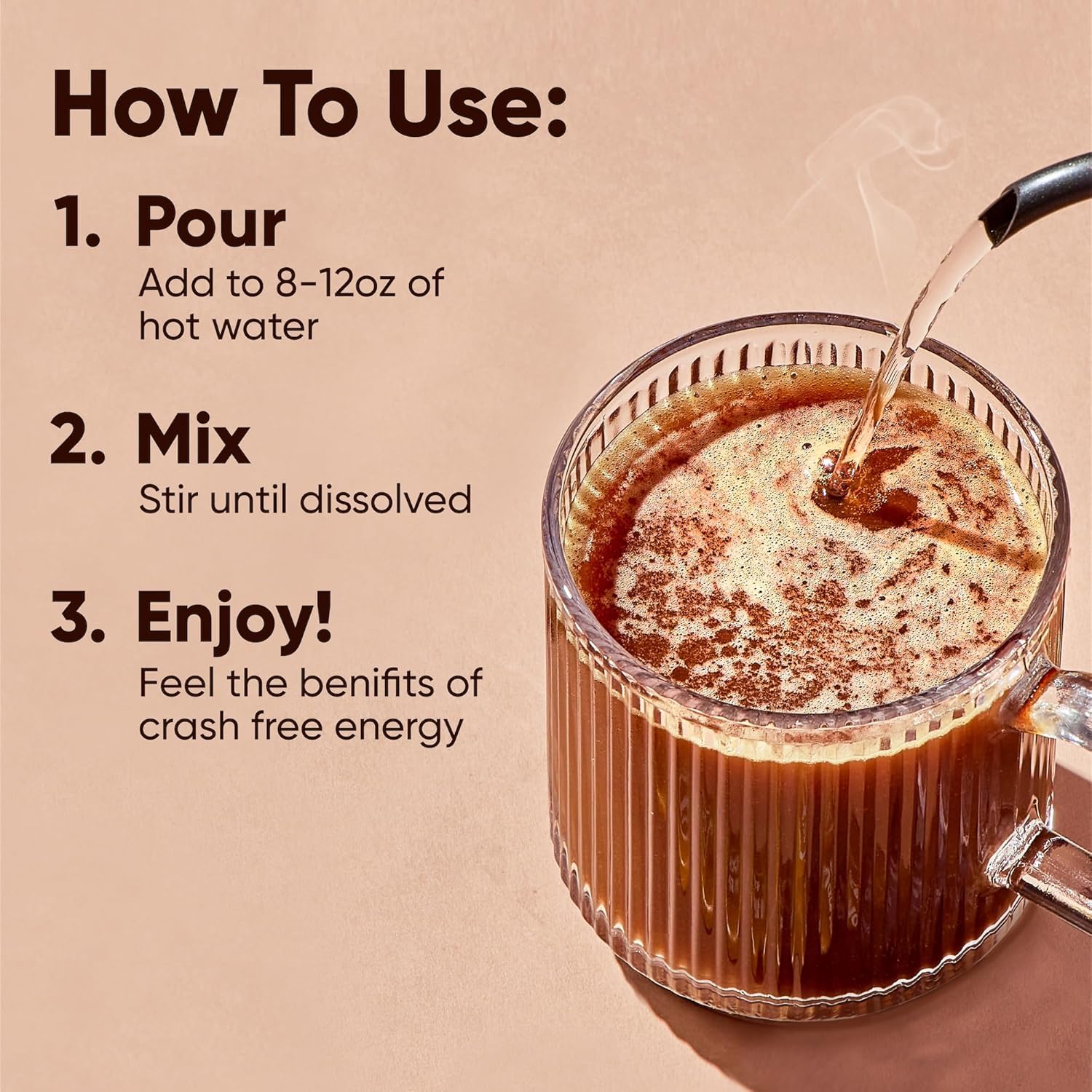 RIOWEGO Mushroom Coffee Powder lifestyle scene
