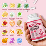 RiRywony Cortisol Wellness Formula capsules in a hand