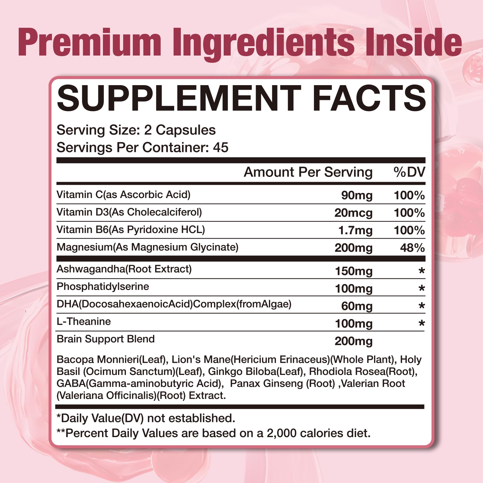 RiRywony Cortisol Wellness Formula displayed with herbal elements