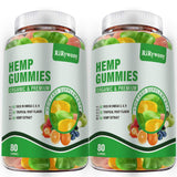 RiRywony Health Hemp Gummies bottle front view with 80 gummies