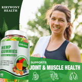 RiRywony Health Hemp Gummies displayed on a wooden table