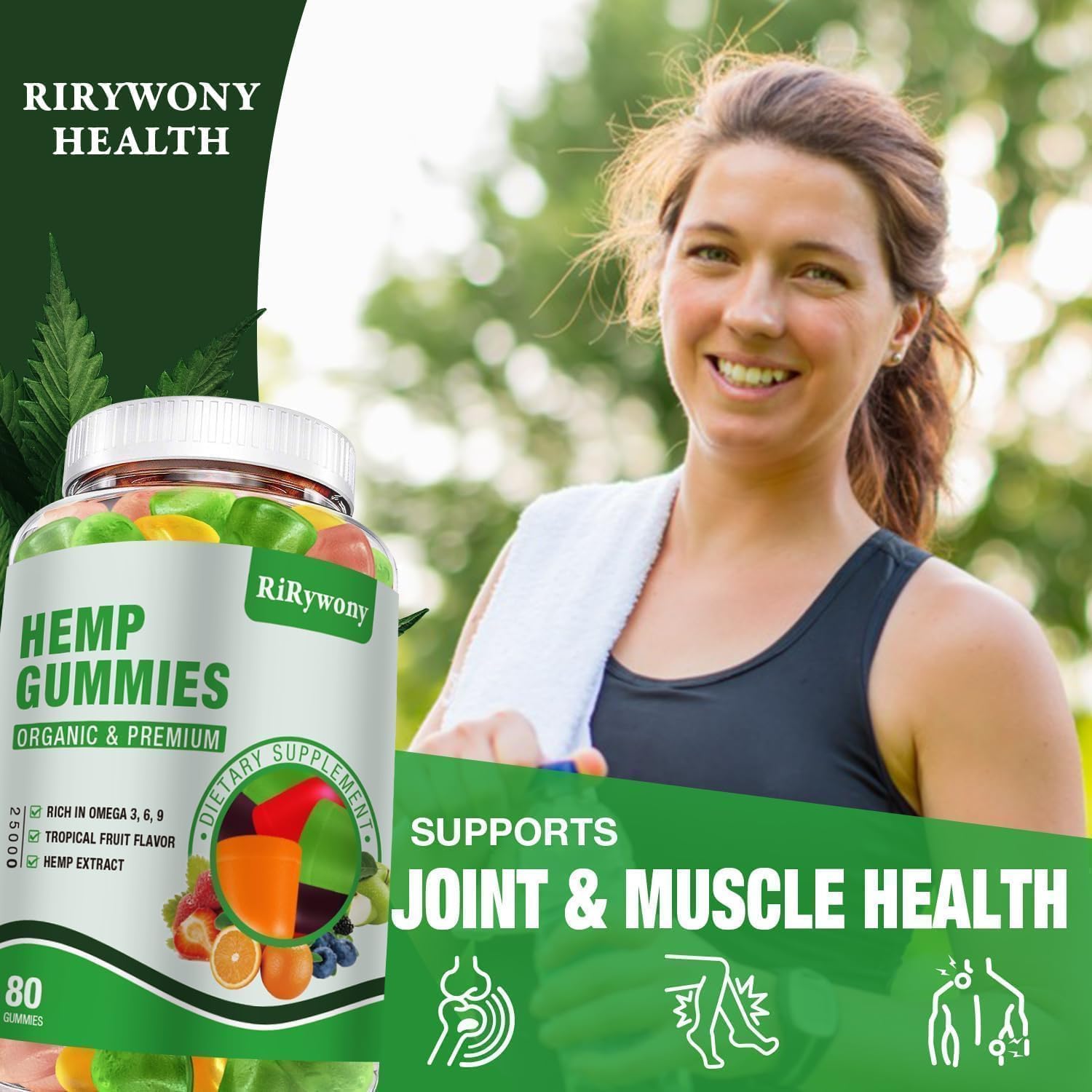 RiRywony Health Hemp Gummies packaging side view